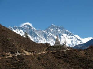 Vandring fran Namche till Tengboche Vandring fran Namche till Tengboche