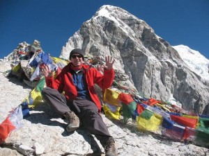 Steven on the summit of Kala Pathar Steven on the summit of Kala Pathar