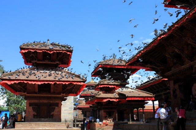 Duvorna vid Durbar Square matas Duvorna vid Durbar Square matas