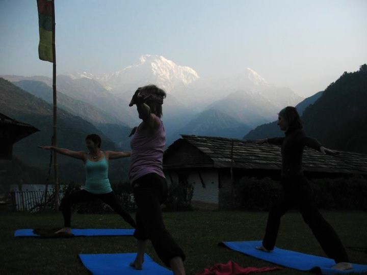 Yoga in the dawn Yoga in the dawn